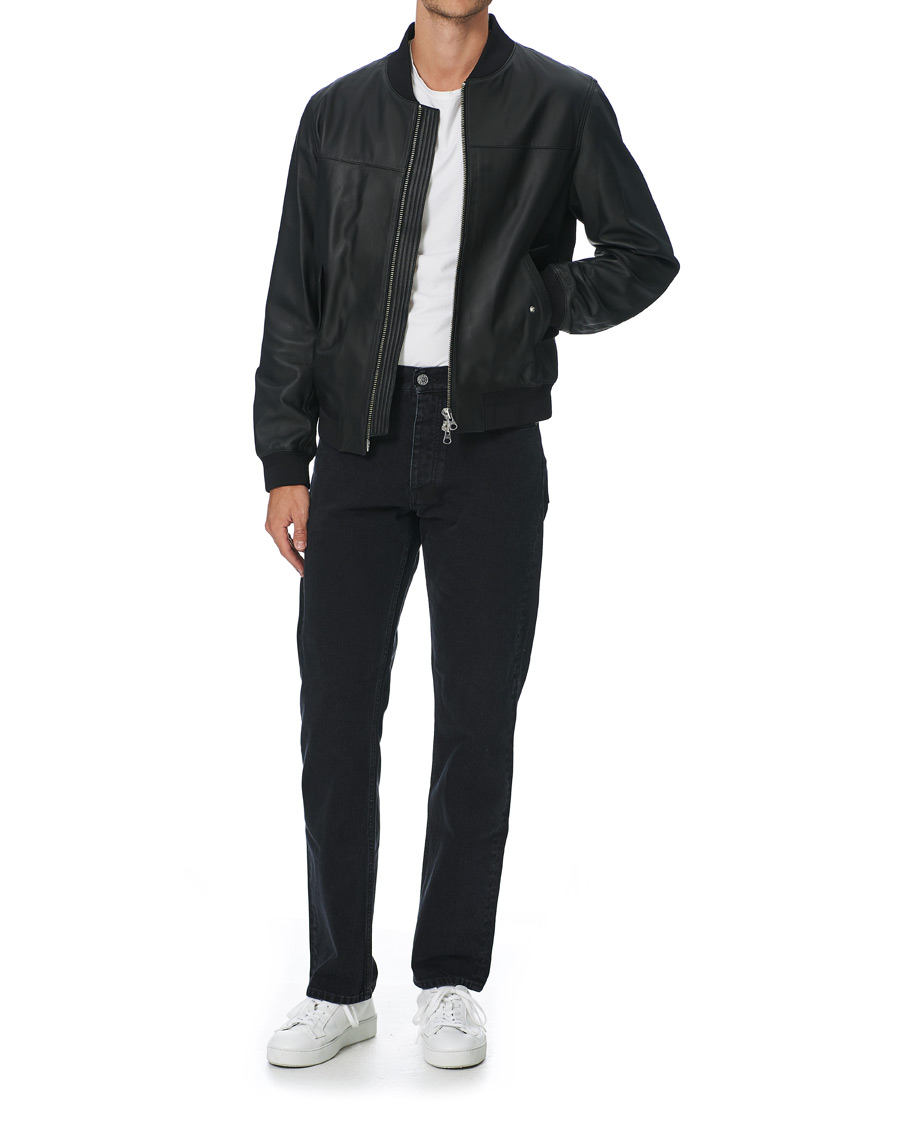 Herr | Jackor | GANT | Light Leather Jacket Black