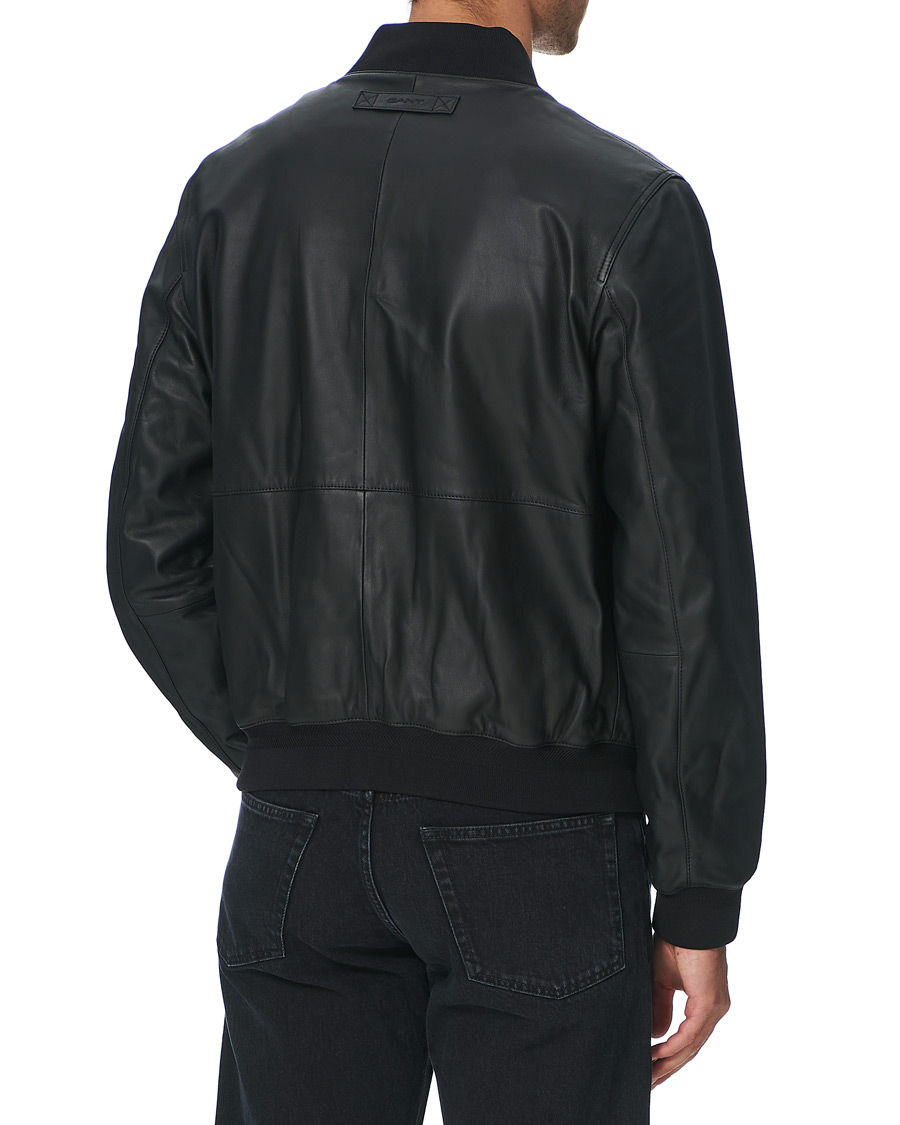 Herr | Jackor | GANT | Light Leather Jacket Black
