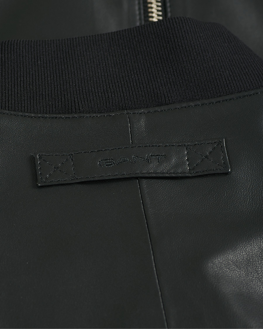 Herr | Jackor | GANT | Light Leather Jacket Black
