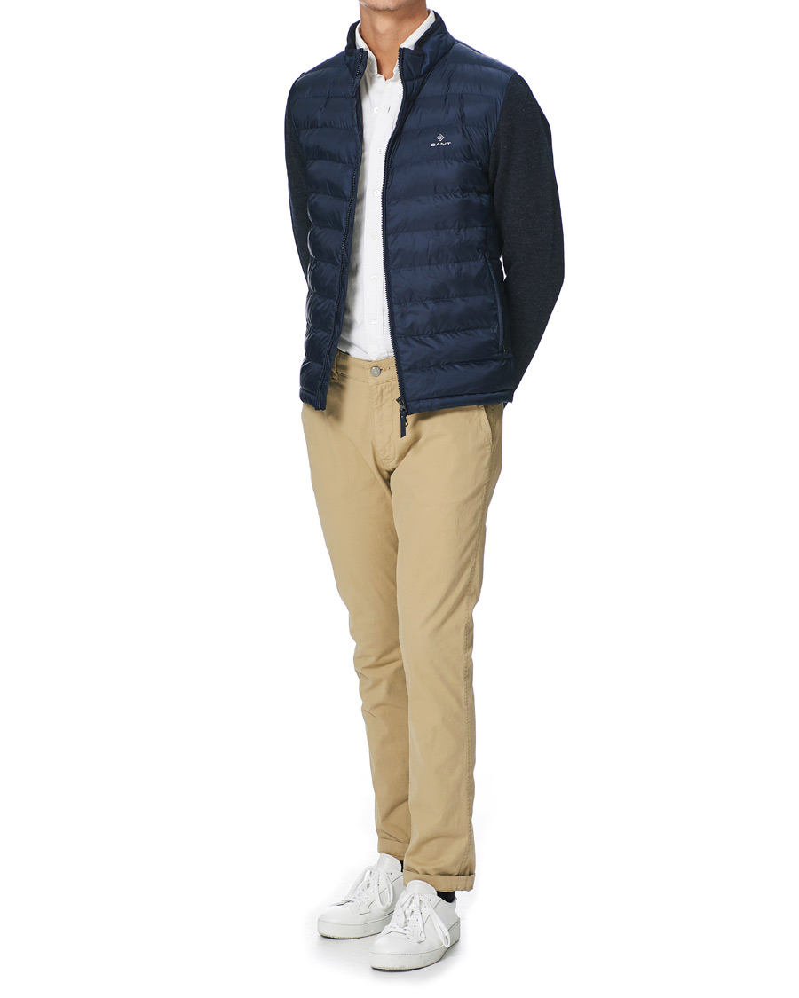Herr | Jackor | GANT | Hybrid Down Jacket Evening Blue