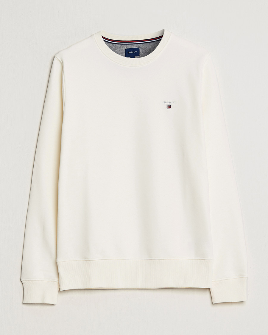 Herr | Tröjor | GANT | Original Shield Logo Crew Neck Sweatshirt Eggshell