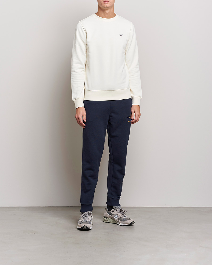 Herr | Tröjor | GANT | Original Shield Logo Crew Neck Sweatshirt Eggshell