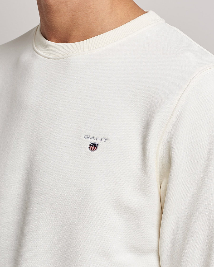 Herr | Tröjor | GANT | Original Shield Logo Crew Neck Sweatshirt Eggshell
