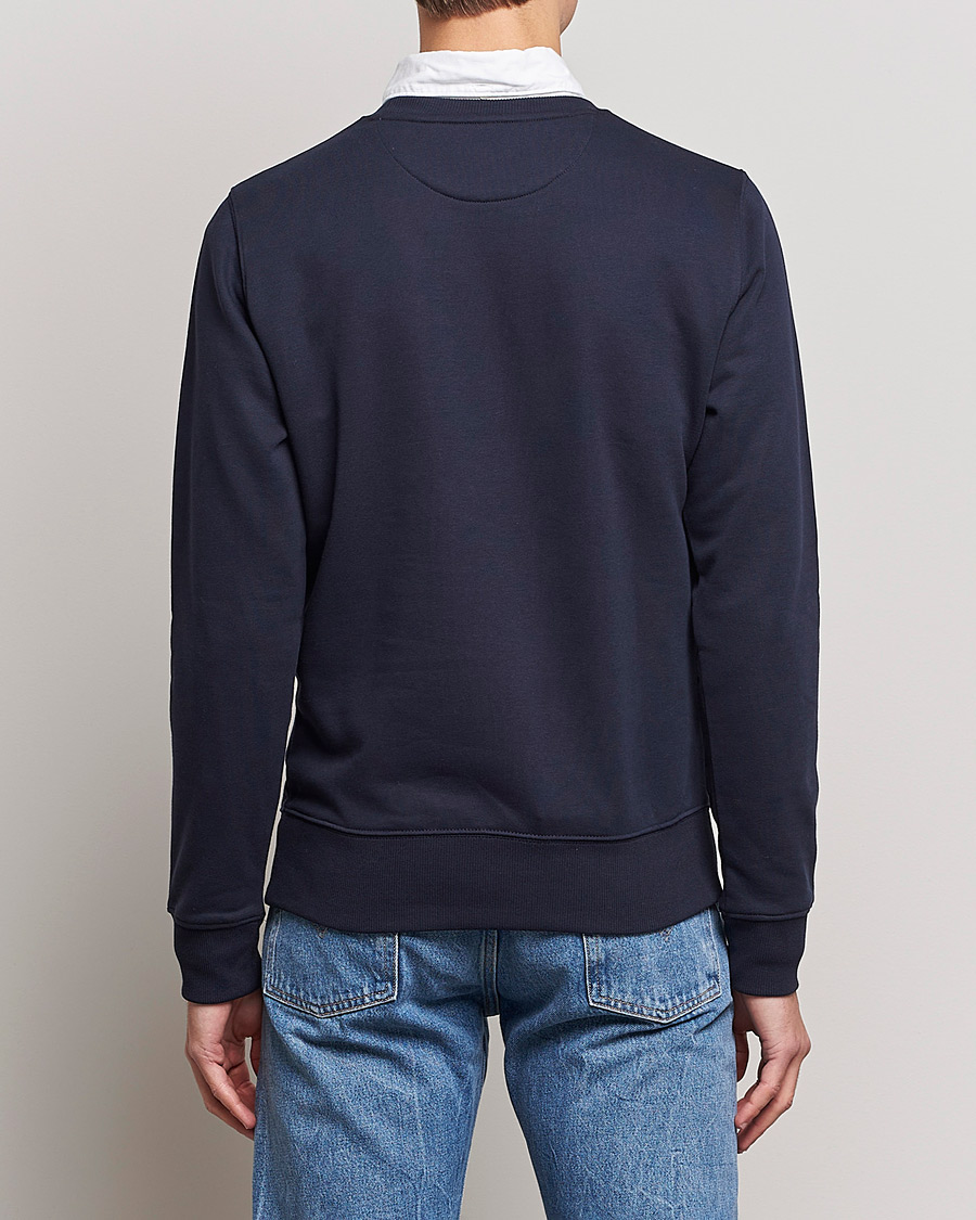 Herr | Tröjor | GANT | Original Shield Logo Crew Neck Sweatshirt Evening Blue