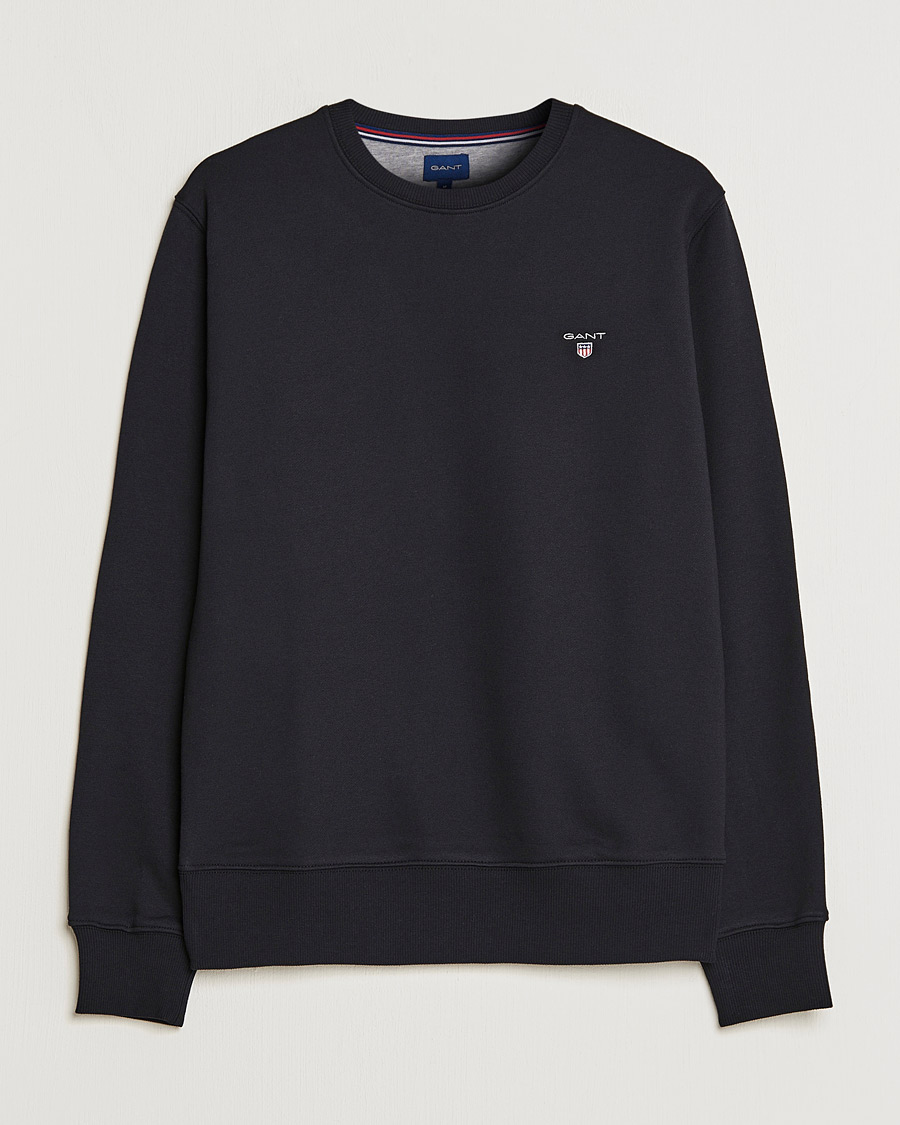 Herr | Tröjor | GANT | Original Shield Logo Crew Neck Sweatshirt Black