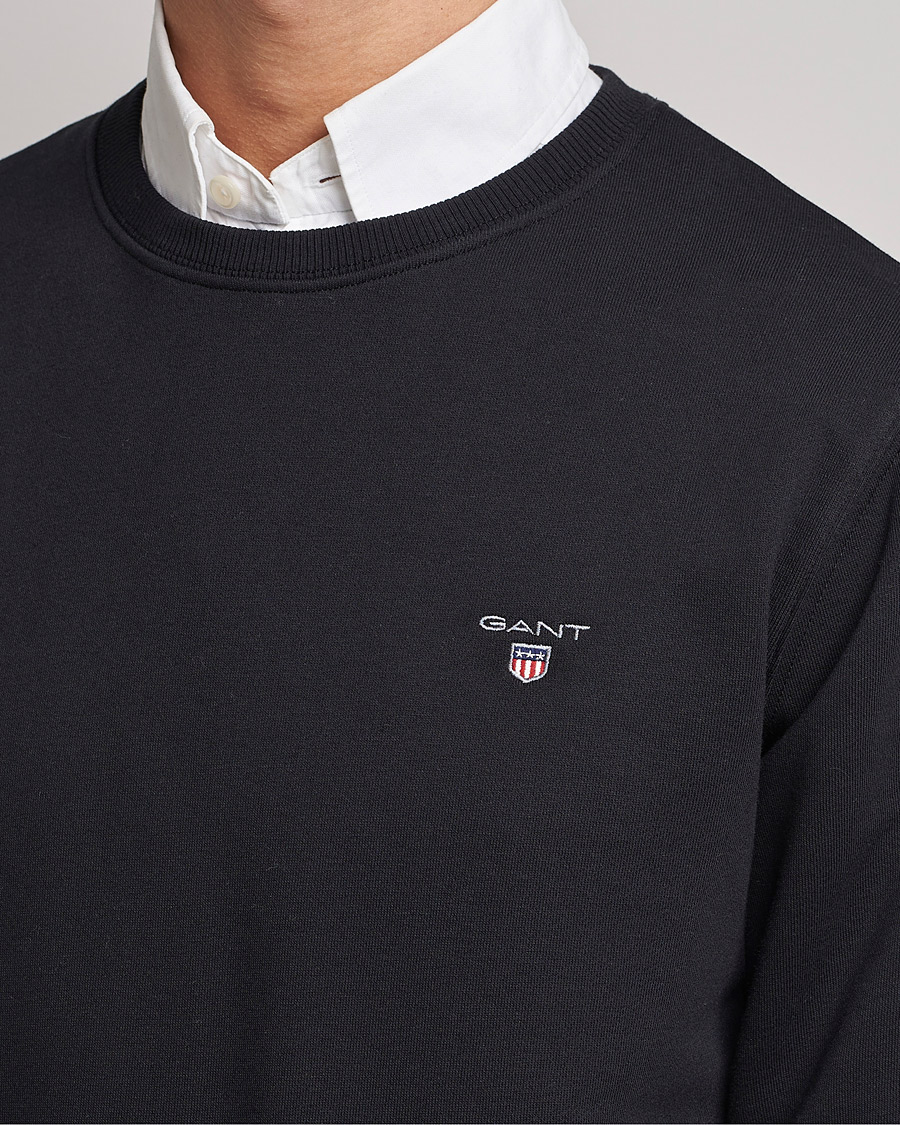 Herr | Tröjor | GANT | Original Shield Logo Crew Neck Sweatshirt Black