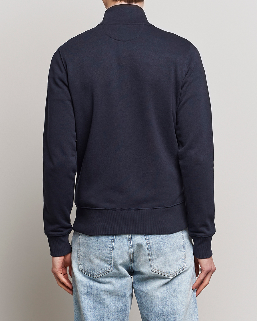 Herr | Tröjor | GANT | Original Shield Logo Full-Zip Sweater Evening Blue