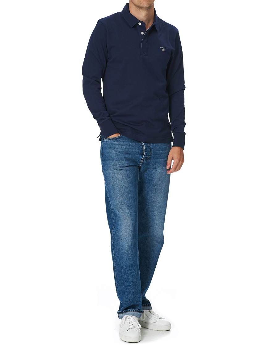 Herr | Tröjor | GANT | Original Heavy Rugger Evening Blue
