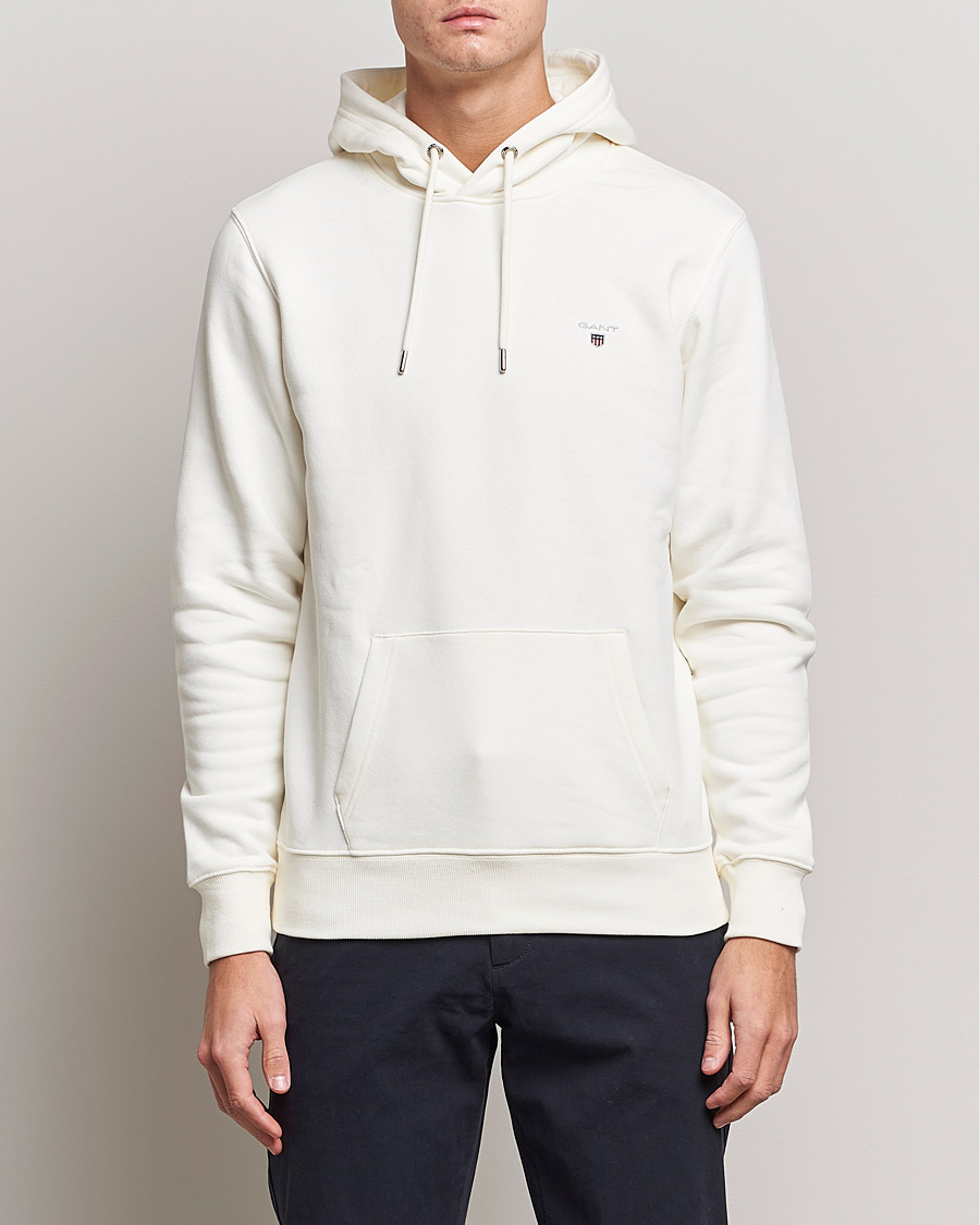 Herr | Tröjor | GANT | Original Shield Logo Hoodie Eggshell