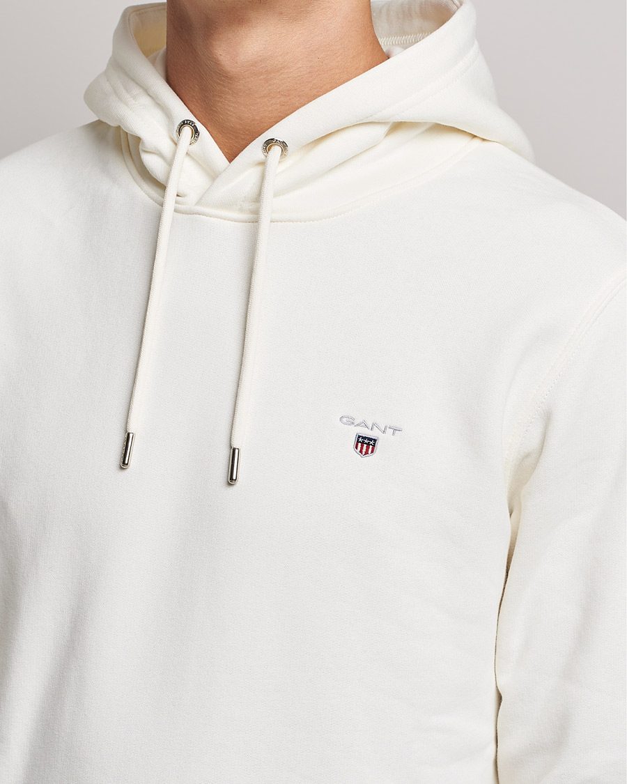 Herr | Tröjor | GANT | Original Shield Logo Hoodie Eggshell