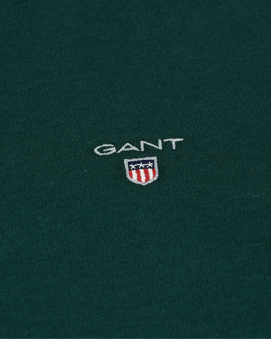 Herr | Tröjor | GANT | Original Hoodie Tartan Green