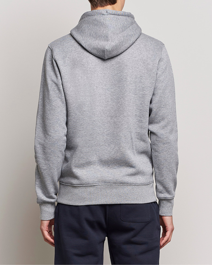 Herr | Tröjor | GANT | Original Shield Logo Hoodie Grey Melange