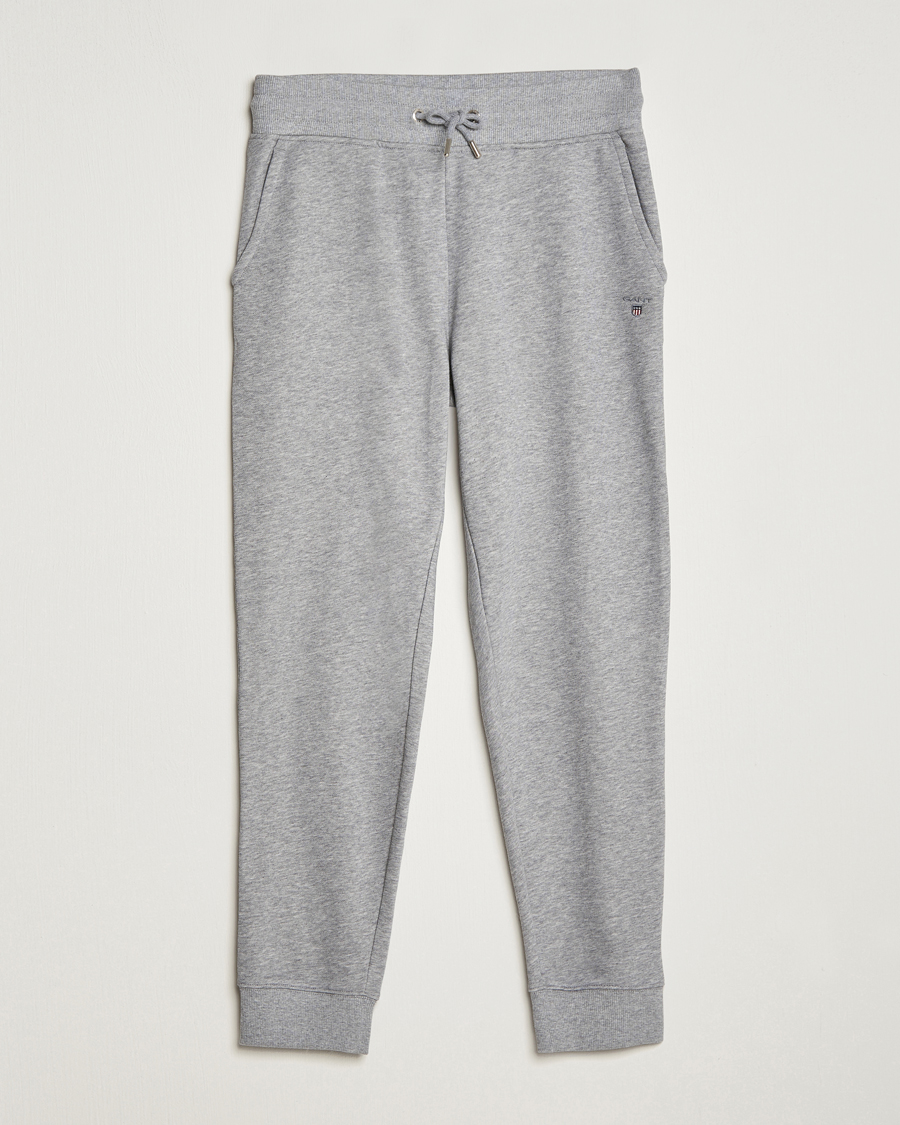 Herr | Byxor | Gant | Original Sweatpants Grey Melange