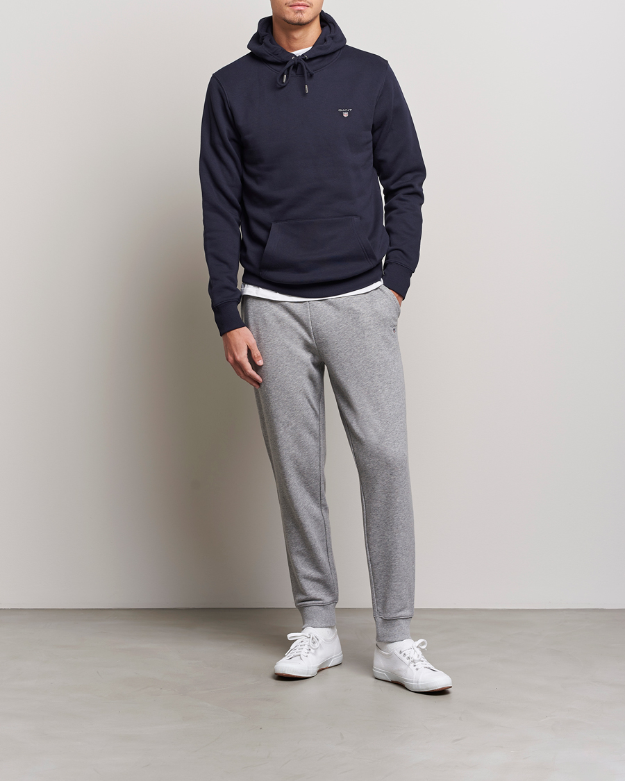 Herr | Byxor | Gant | Original Sweatpants Grey Melange