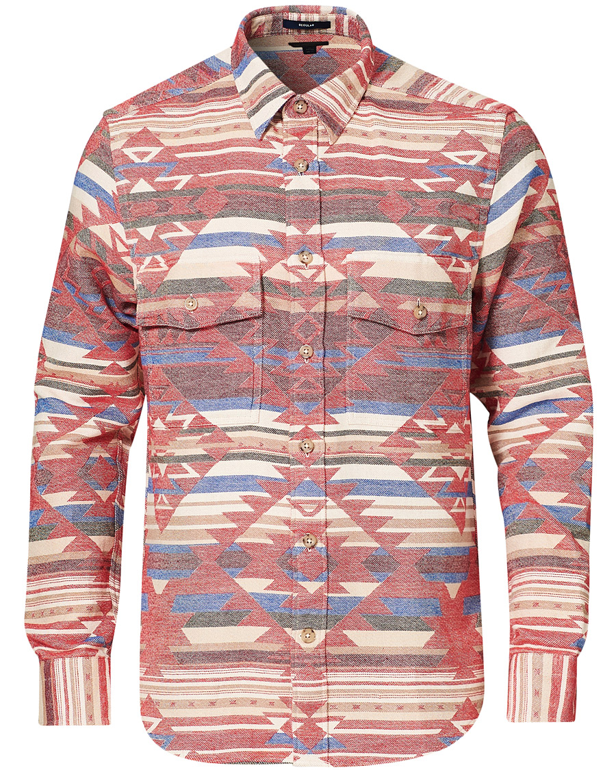 Herr | Skjortor | GANT | Regular Fit Geometric Jacquard Shirt Multi