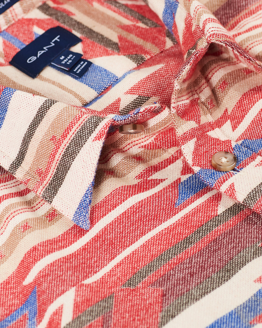 Herr | Skjortor | GANT | Regular Fit Geometric Jacquard Shirt Multi