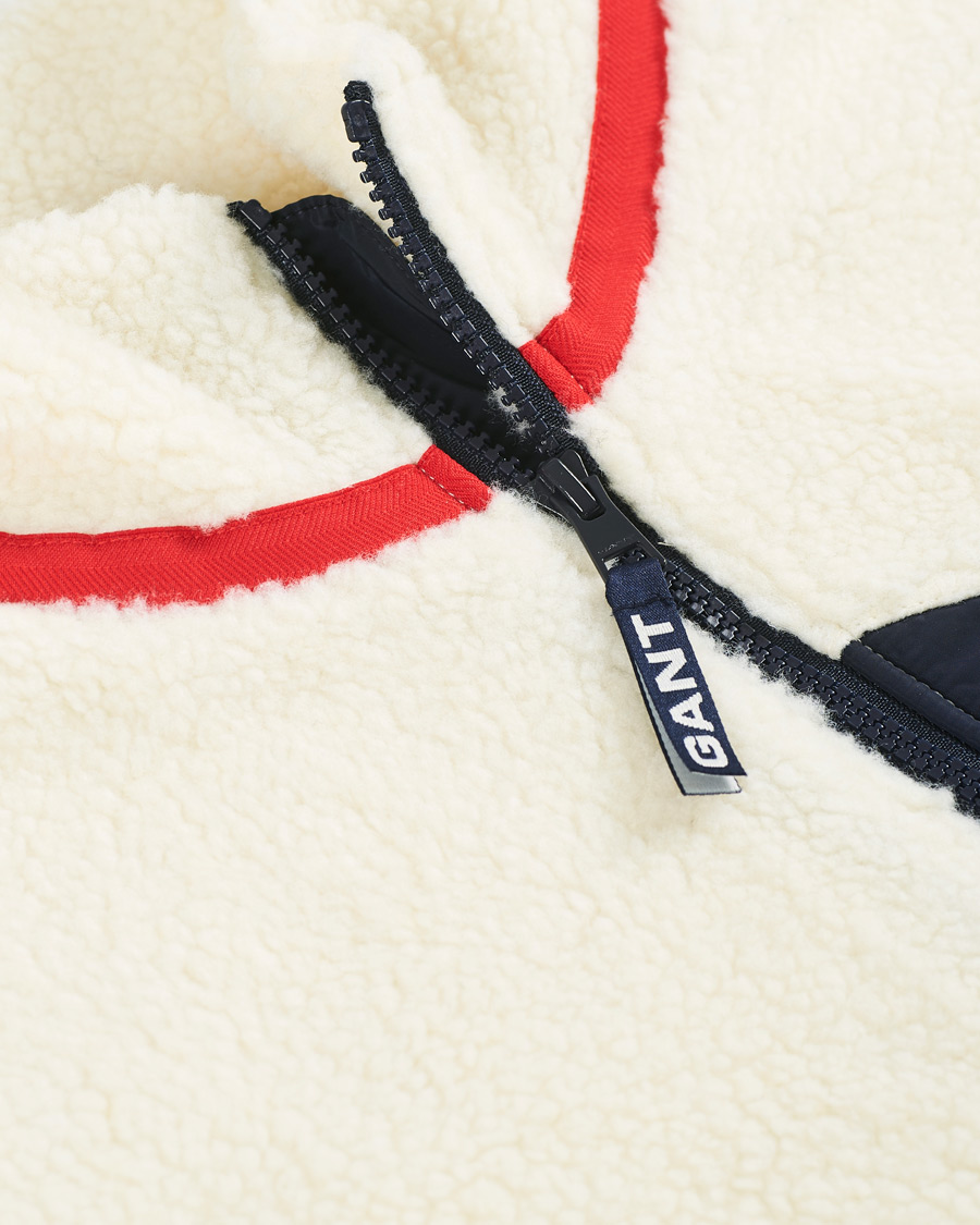 Herr | Jackor | GANT | Sherpa Fleece Vest Off White