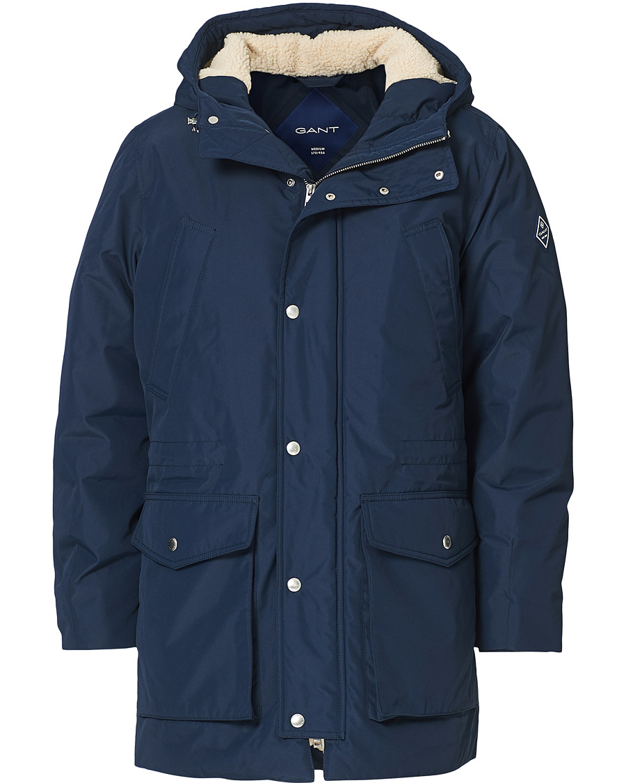 Herr | Jackor | GANT | The Everyday Parka Marine