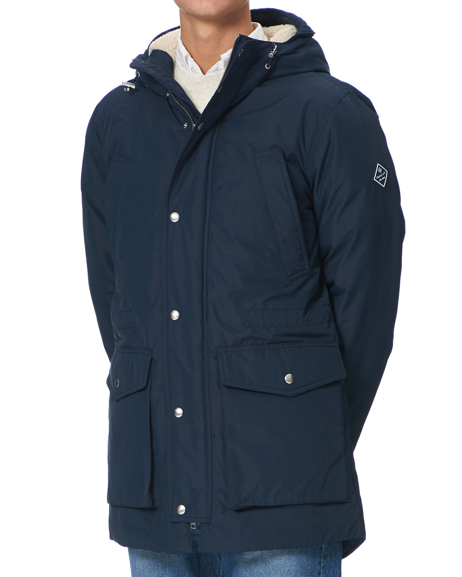 Herr | Jackor | GANT | The Everyday Parka Marine