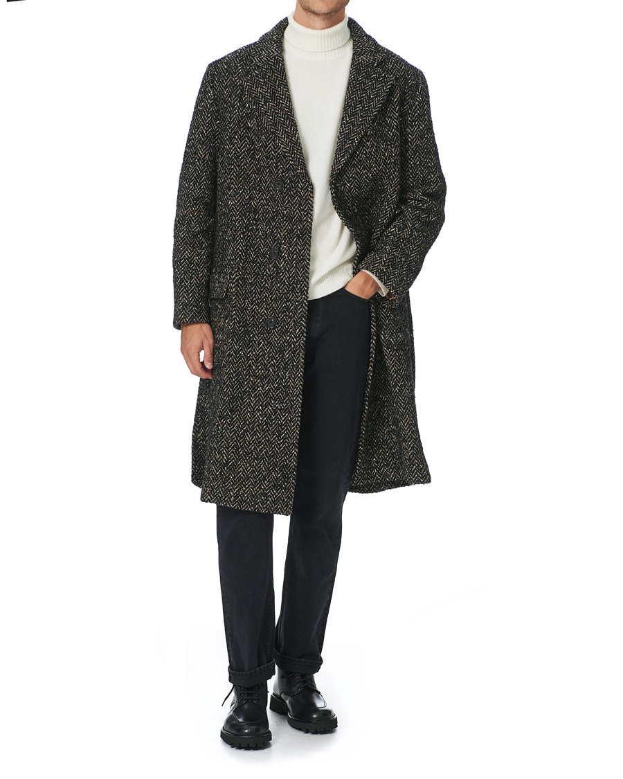 Herr | Jackor | GANT | The Herringbone Coat Black