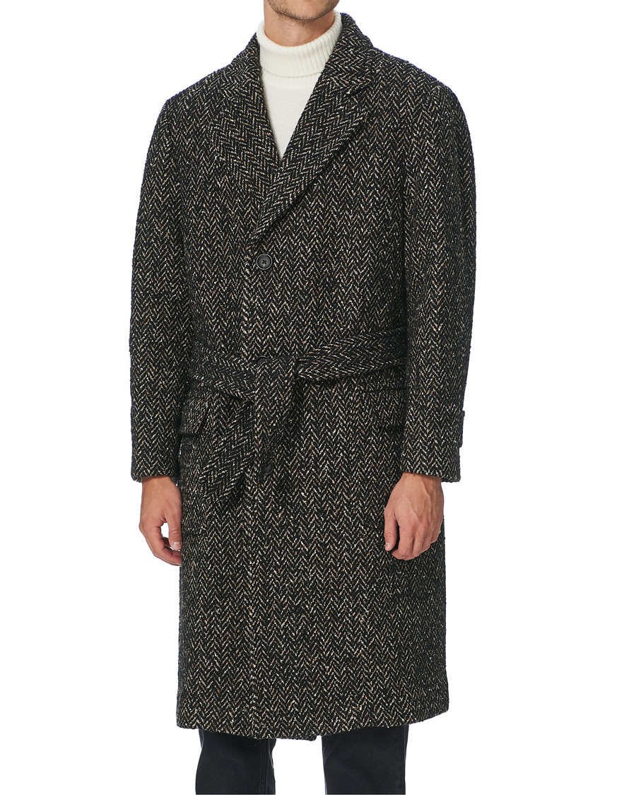 Herr | Jackor | GANT | The Herringbone Coat Black