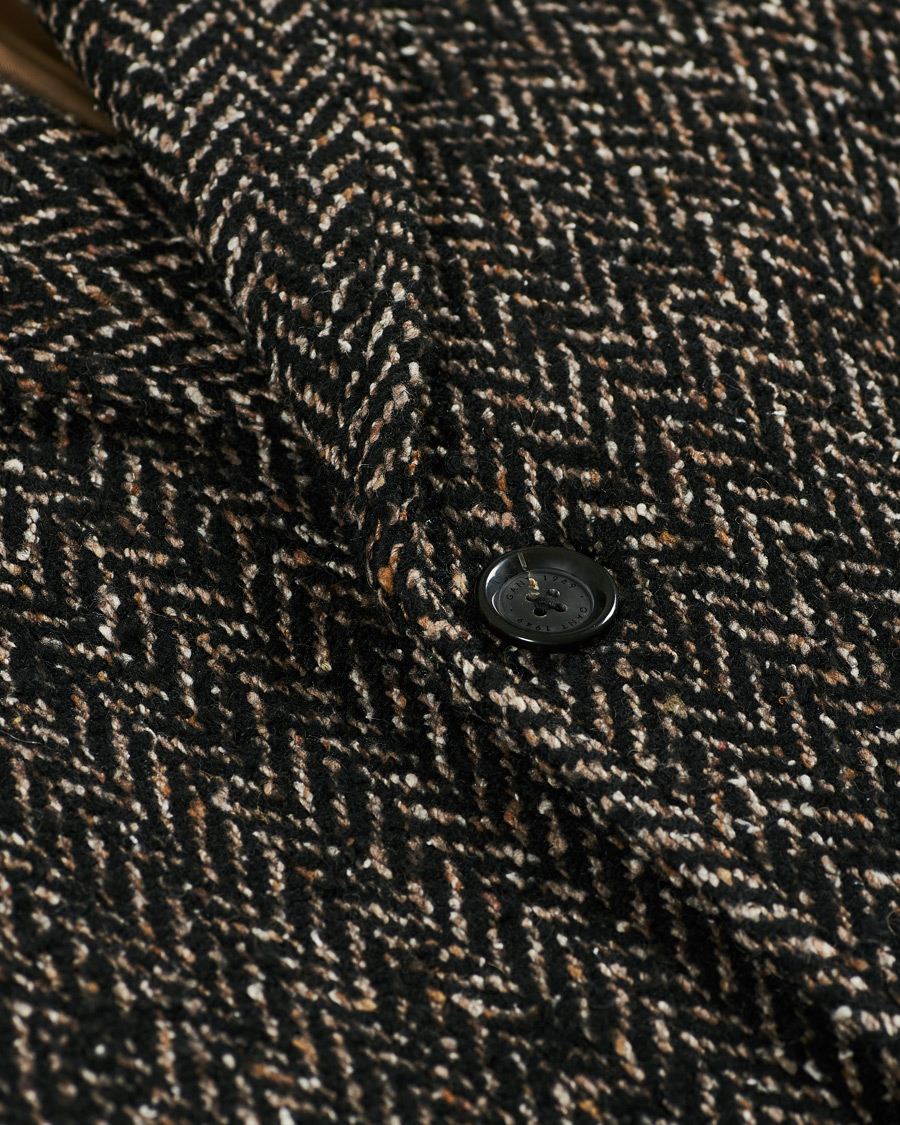 Herr | Jackor | GANT | The Herringbone Coat Black