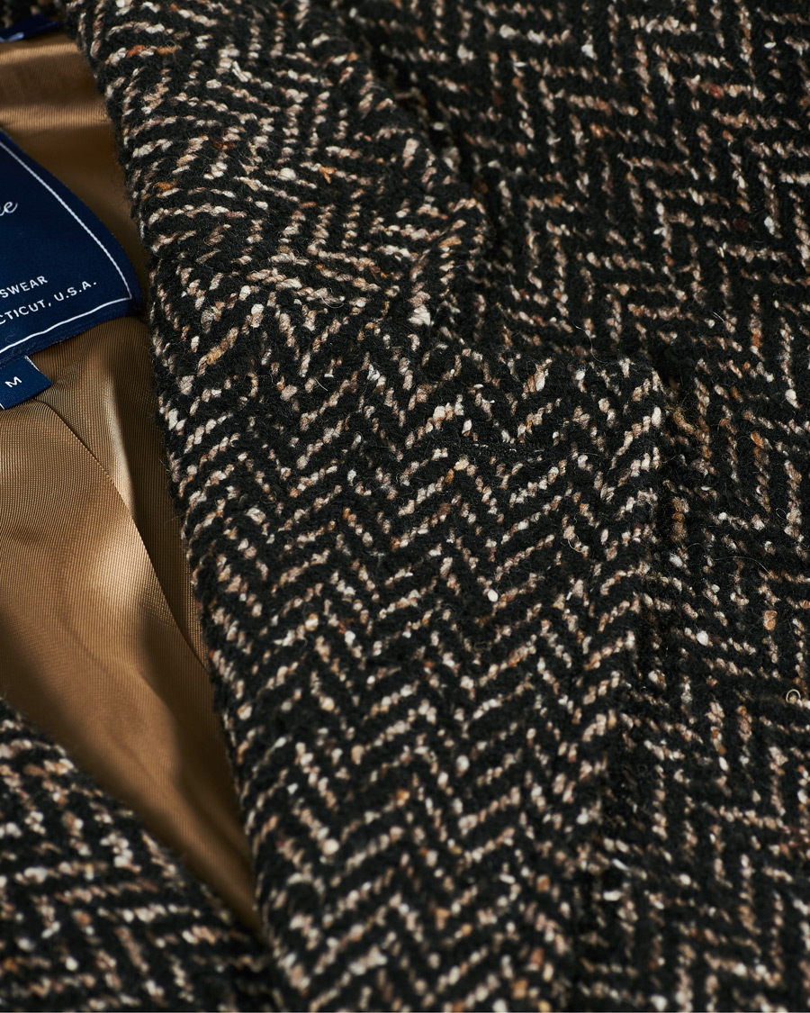 Herr | Jackor | GANT | The Herringbone Coat Black