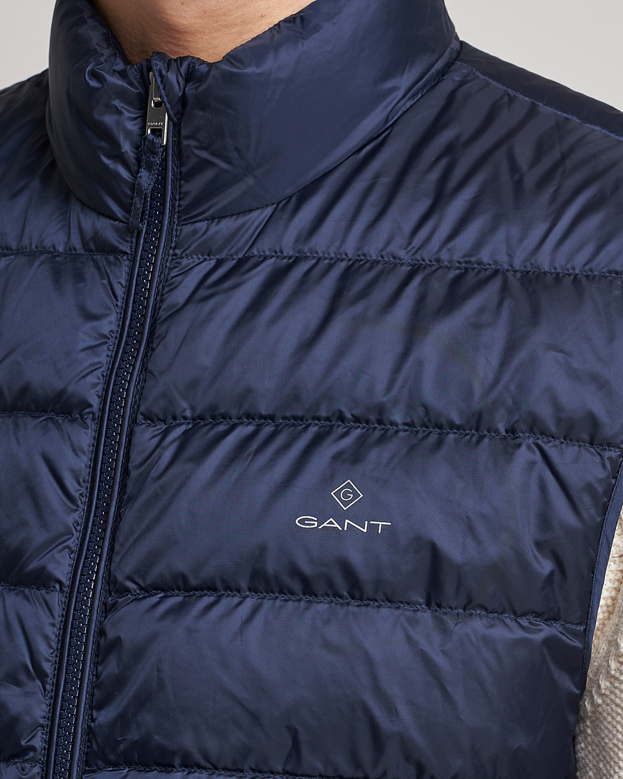 Herr | Västar | GANT | The Light Down Gilet Evening Blue