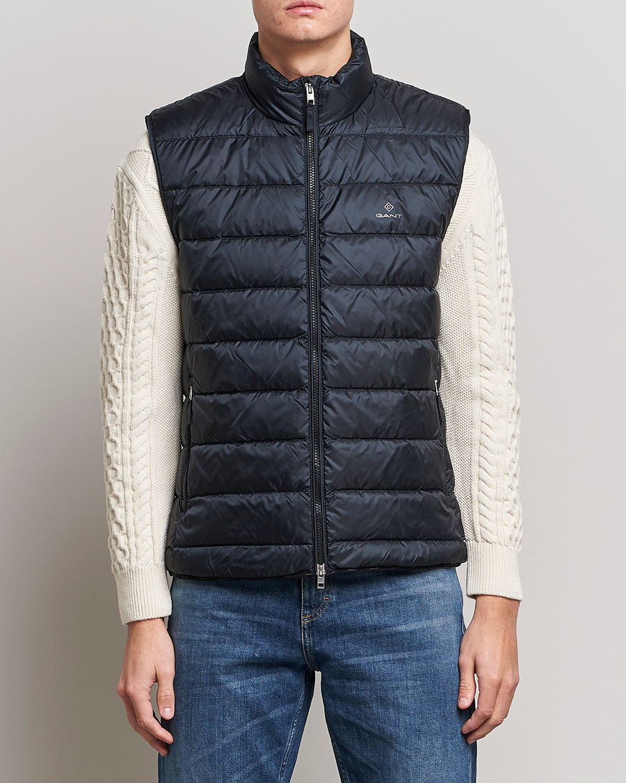 Herr | Västar | GANT | The Light Down Gilet Black