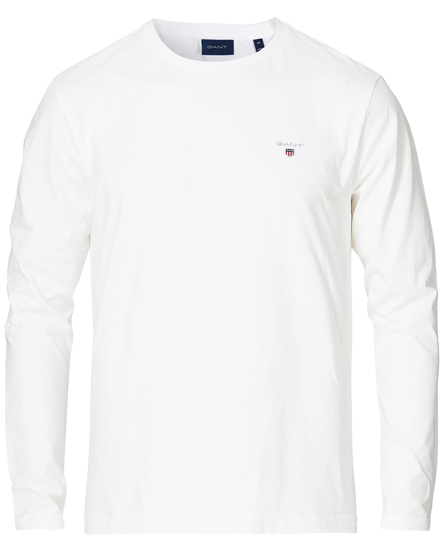 Herr | T-Shirts | GANT | The Original Long Sleeve Tee White