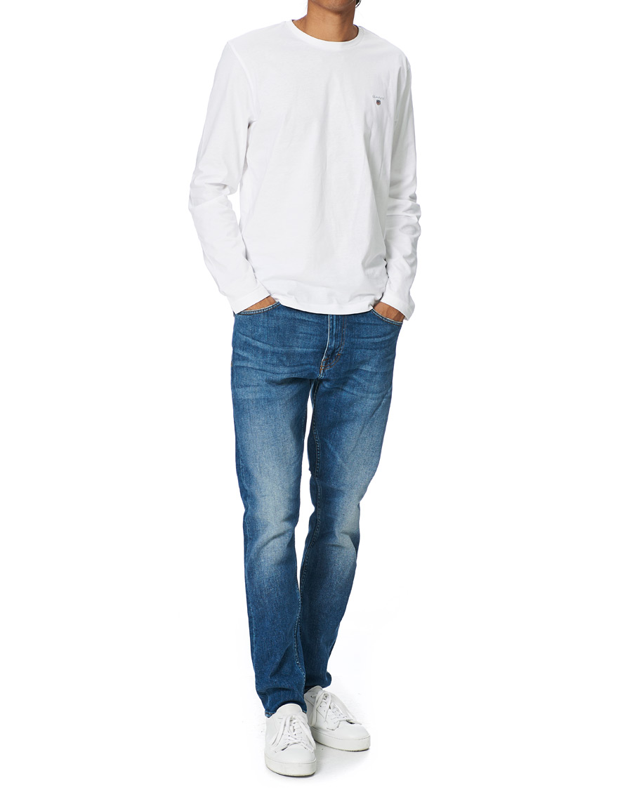 Herr | T-Shirts | GANT | The Original Long Sleeve Tee White
