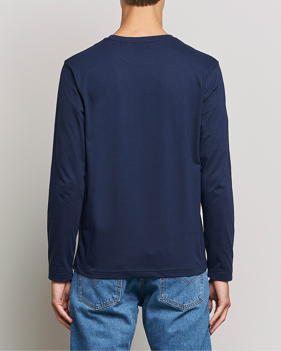 Herr | T-Shirts | GANT | The Original Long Sleeve T-shirt Evening Blue