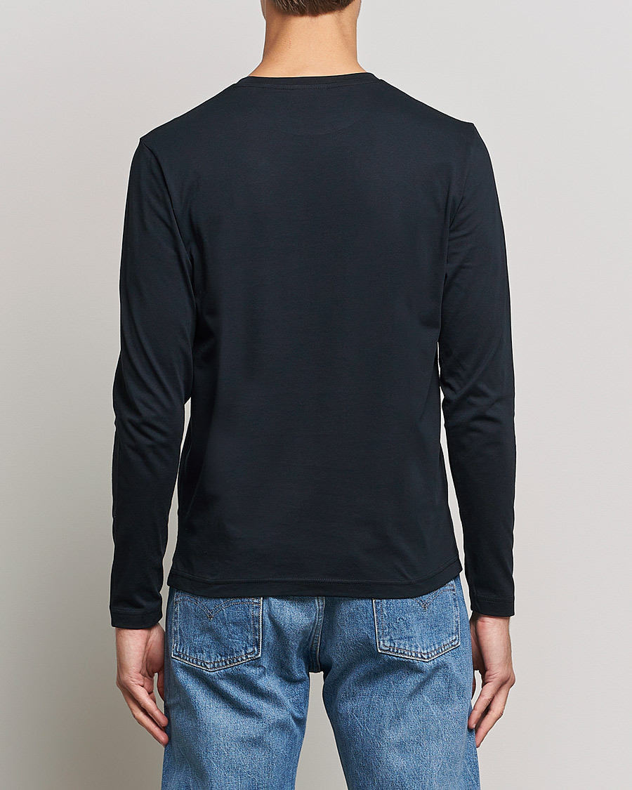 Herr | T-Shirts | GANT | The Original Long Sleeve T-shirt Black