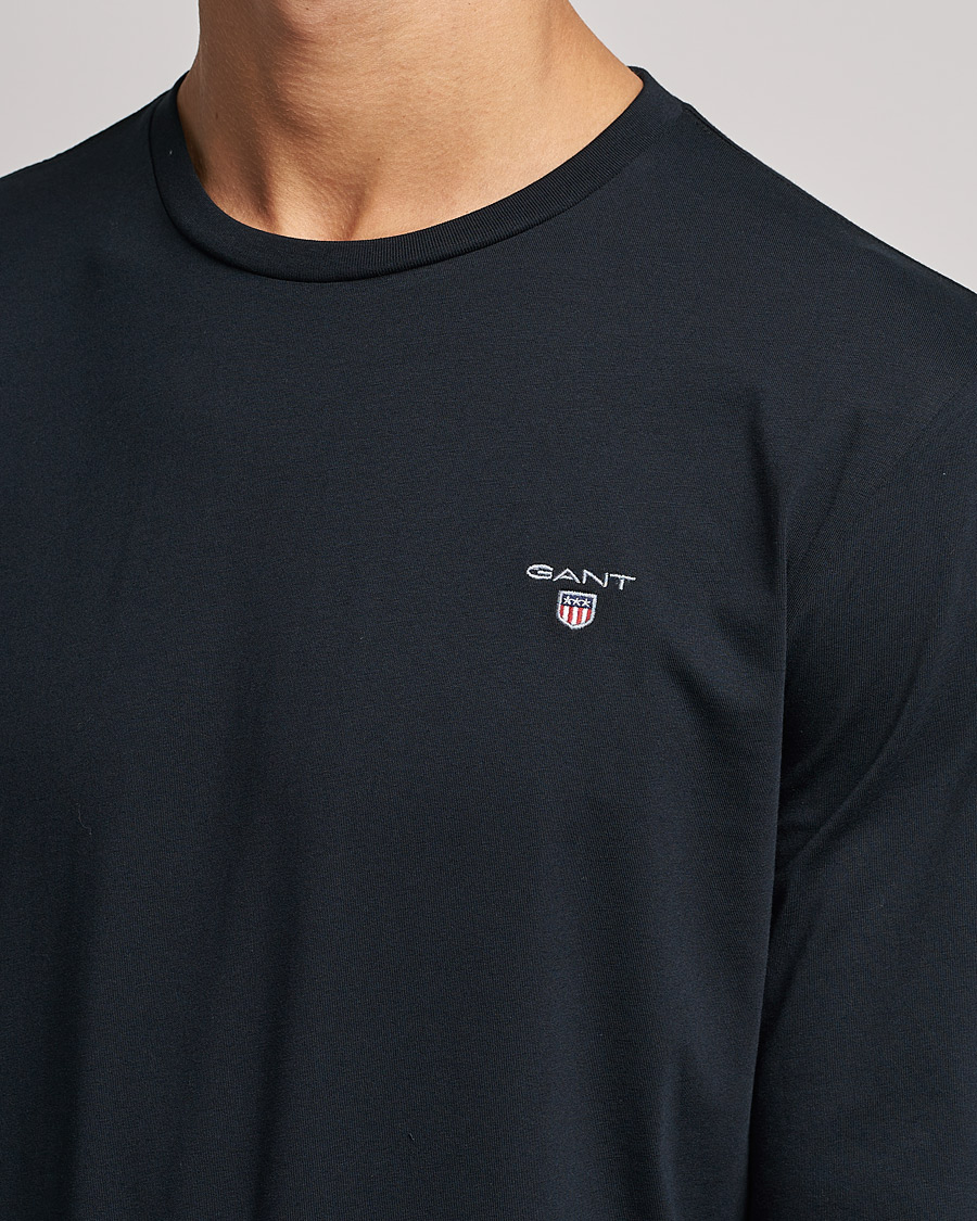 Herr | T-Shirts | GANT | The Original Long Sleeve T-shirt Black