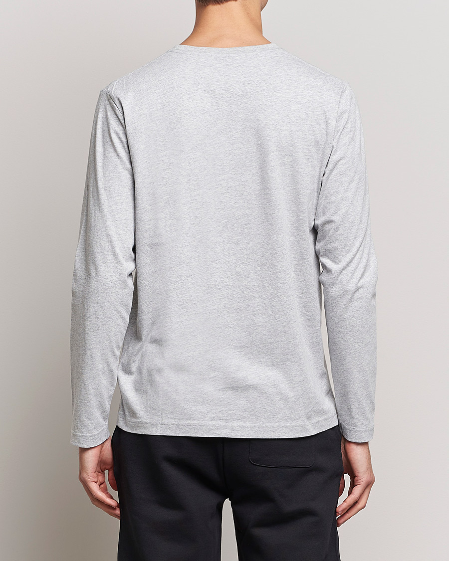 Herr | T-Shirts | GANT | The Original Long Sleeve T-shirt Light Grey Melange