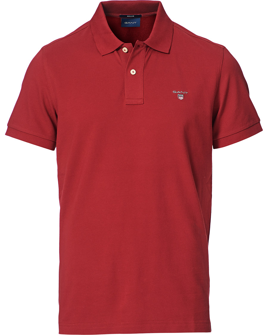 Herr | Pikéer | GANT | The Original Polo Mahogany Red