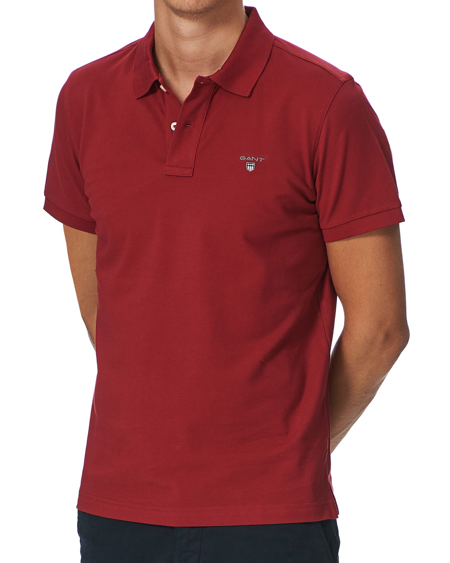 Herr | Pikéer | GANT | The Original Polo Mahogany Red