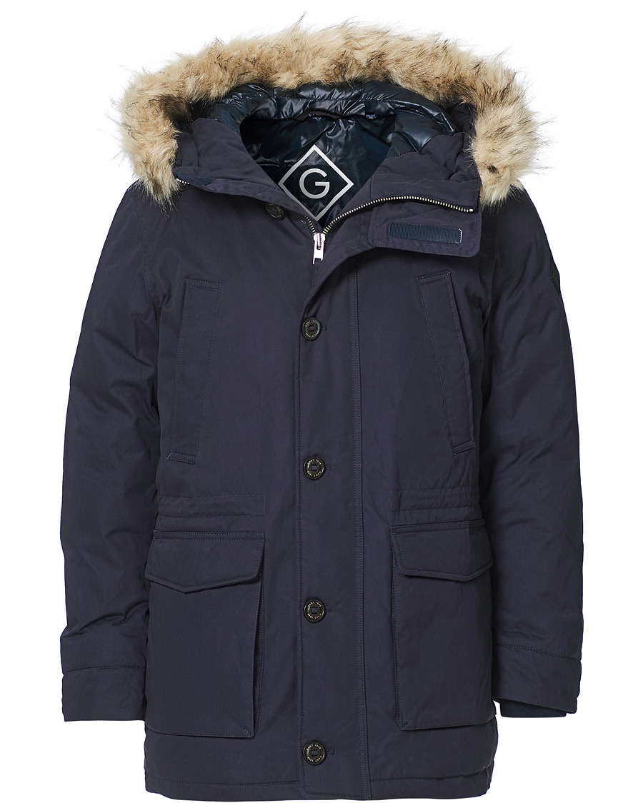 Herr | Jackor | GANT | Winter Parka Evening Blue