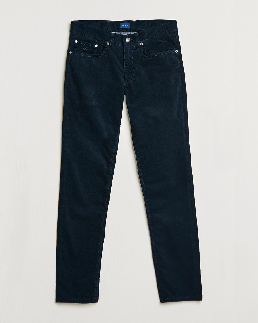Herr | Byxor | GANT | Hayes Cord Jeans Marine