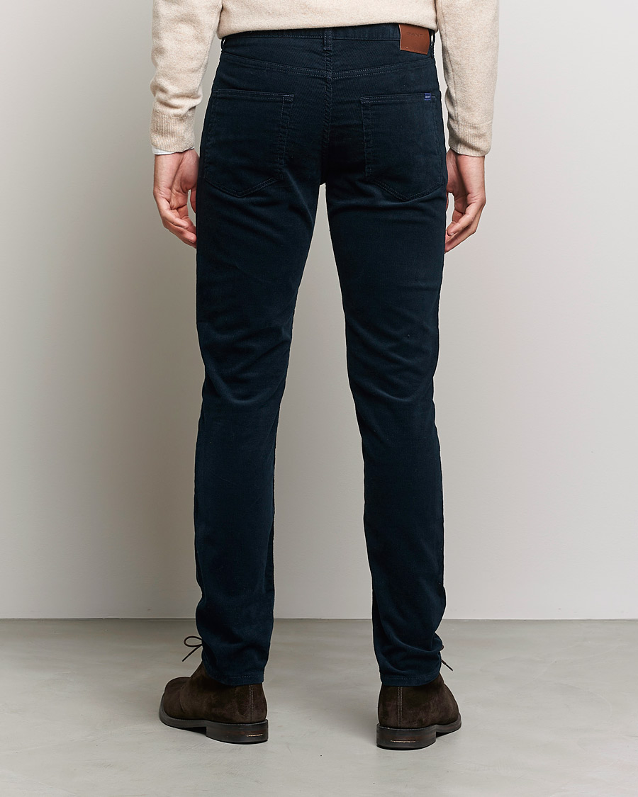 Herr | Byxor | GANT | Hayes Cord Jeans Marine
