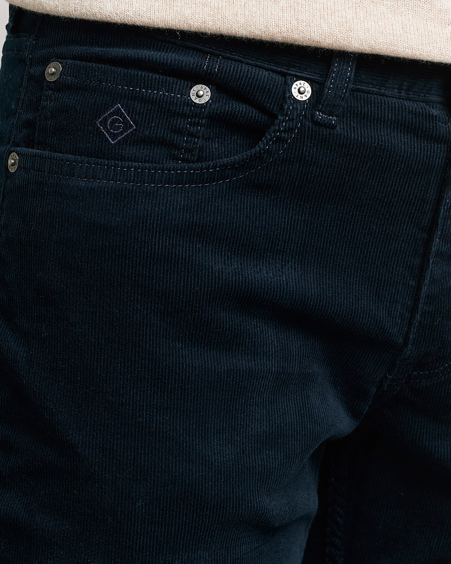 Herr | Byxor | GANT | Hayes Cord Jeans Marine