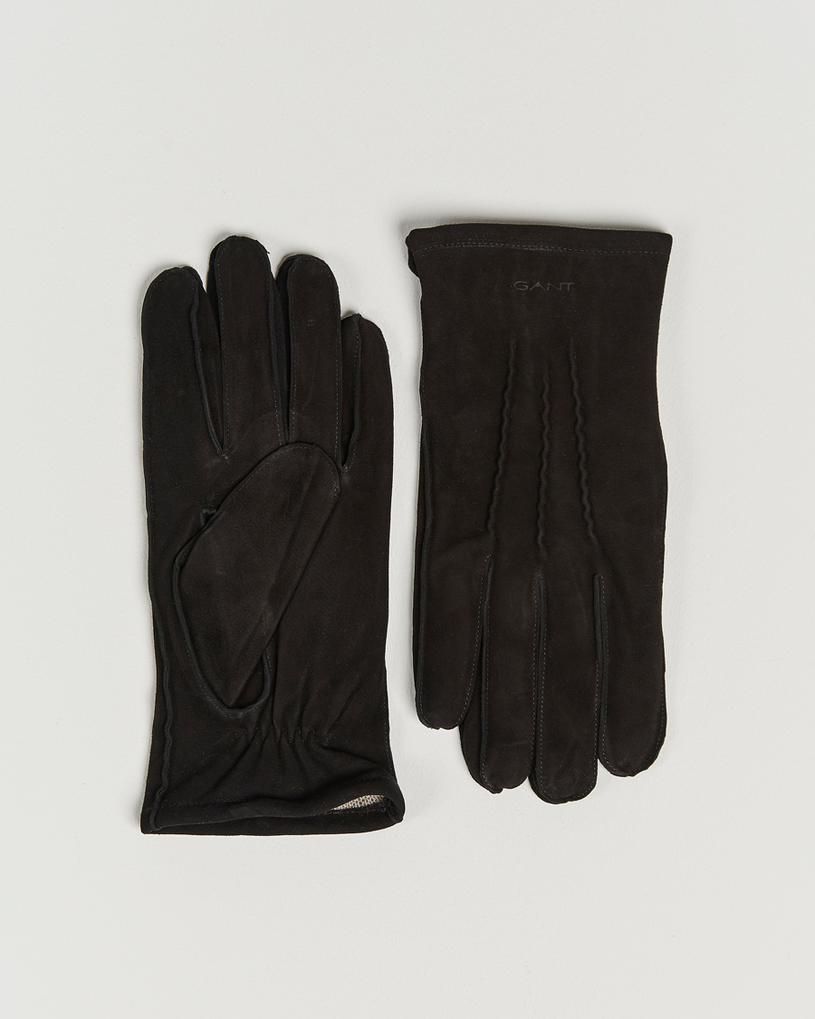 Herr | GANT Classic Suede Gloves Black | GANT | Classic Suede Gloves Black