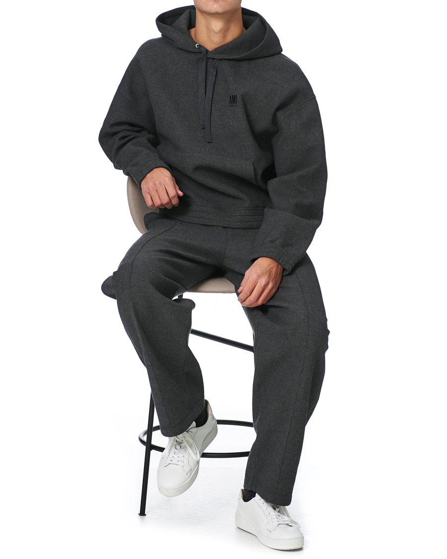 Herr | Byxor | AMI | Oversize Joggers Dark Grey Melange