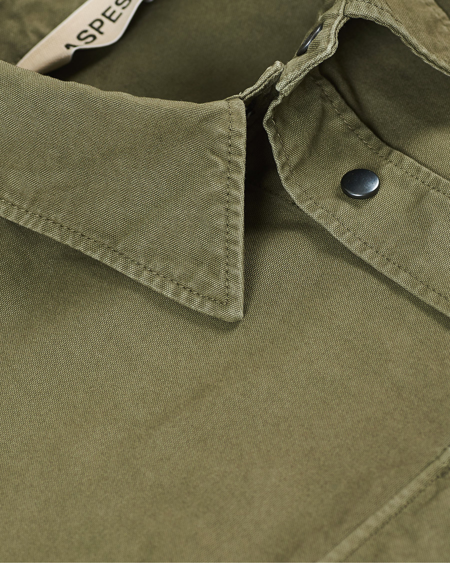 Herr | Skjortor | Aspesi | Hercules Cotton Overshirt Light Military