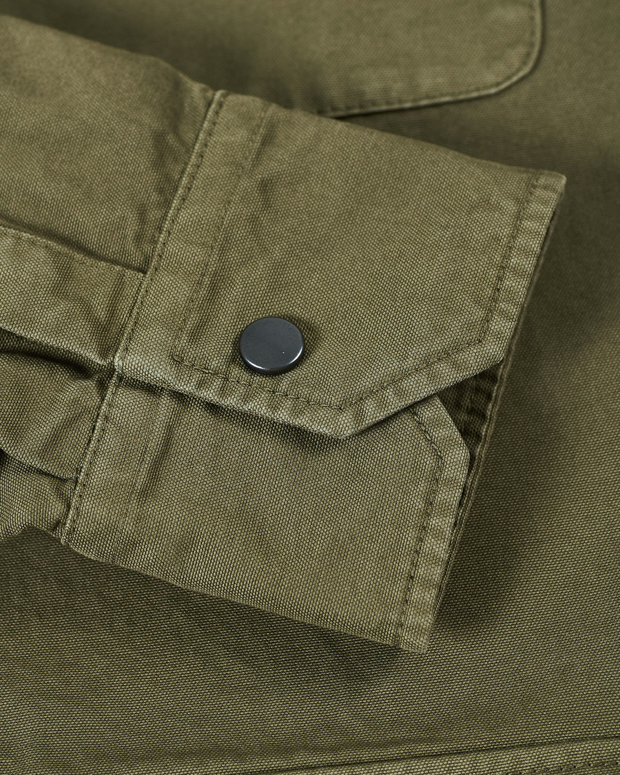 Herr | Skjortor | Aspesi | Hercules Cotton Overshirt Light Military