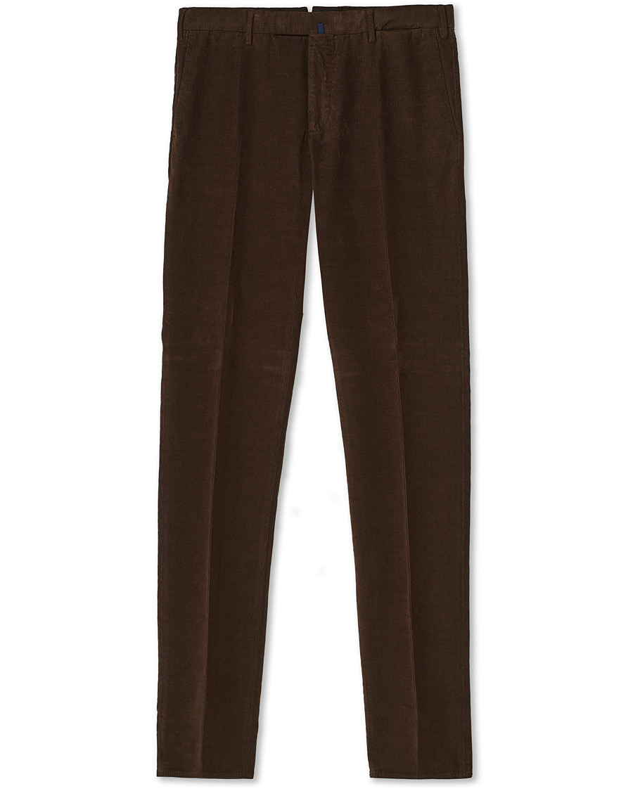 Herr | Byxor | Incotex | Slim Fit Corduroy Trousers Dark Brown