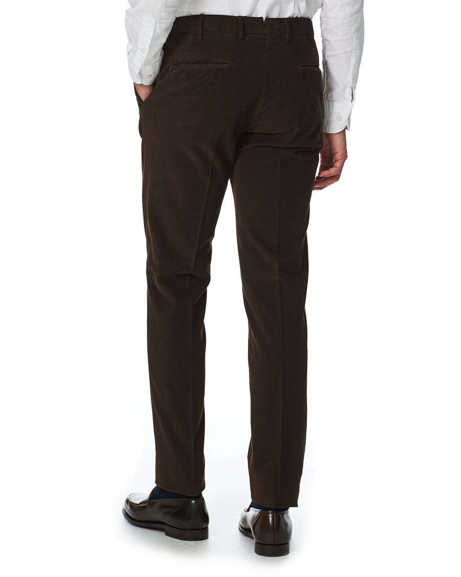 Herr | Byxor | Incotex | Slim Fit Corduroy Trousers Dark Brown