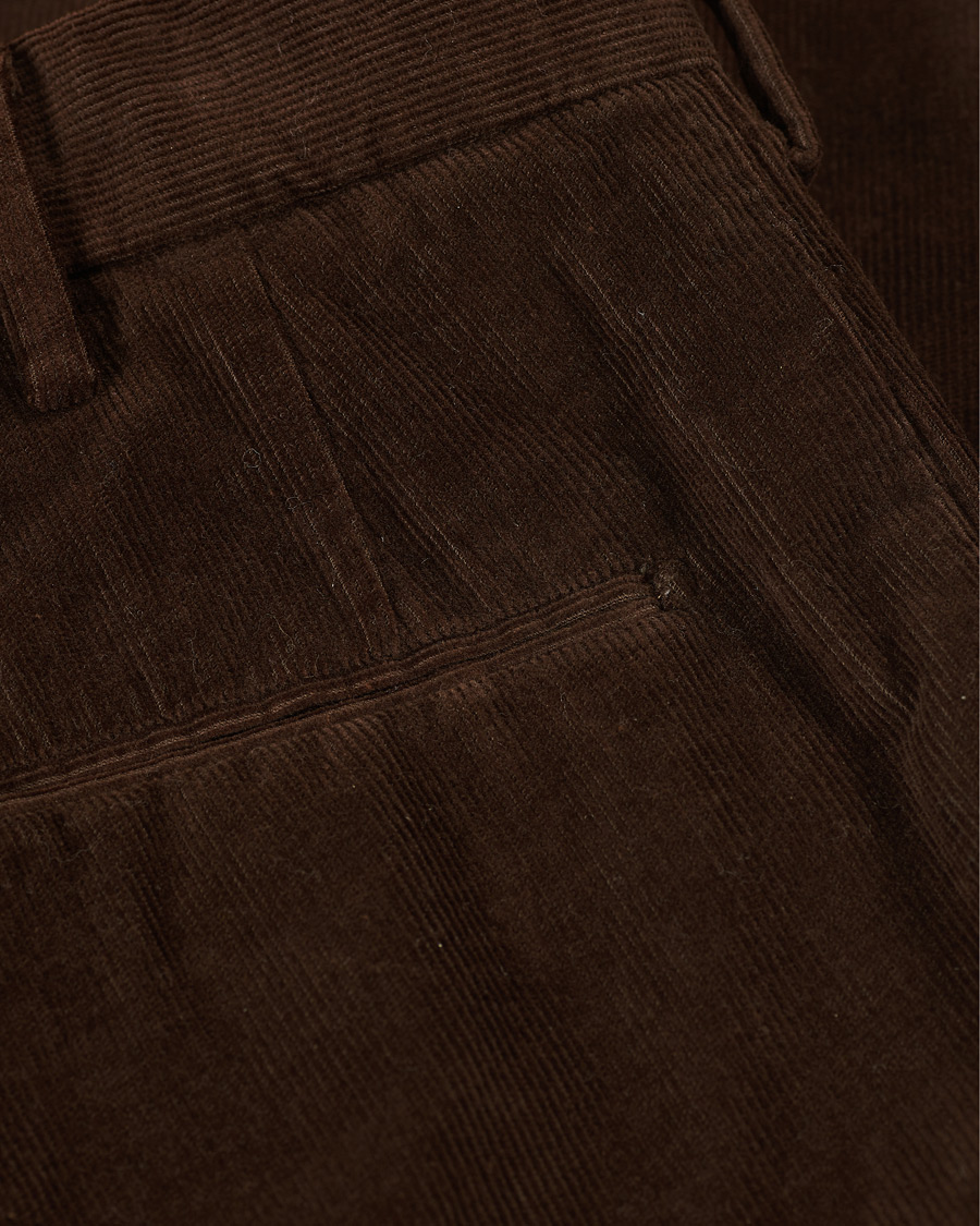 Herr | Byxor | Incotex | Slim Fit Corduroy Trousers Dark Brown