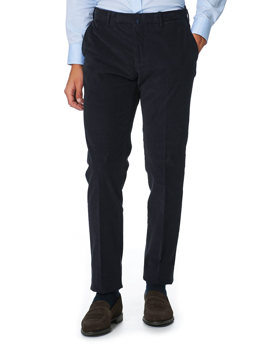 Herr | Byxor | Incotex | Slim Fit Corduroy Trousers Navy