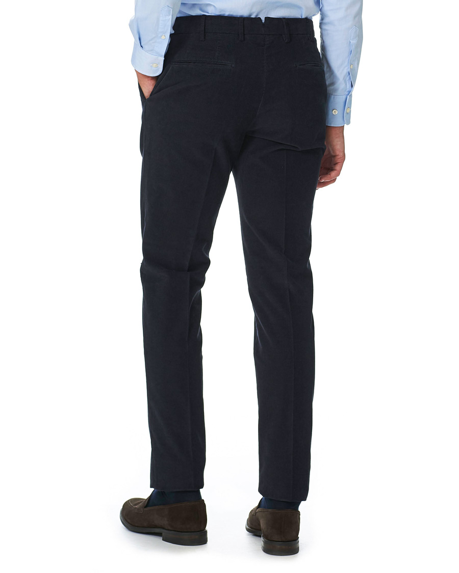 Herr | Byxor | Incotex | Slim Fit Corduroy Trousers Navy